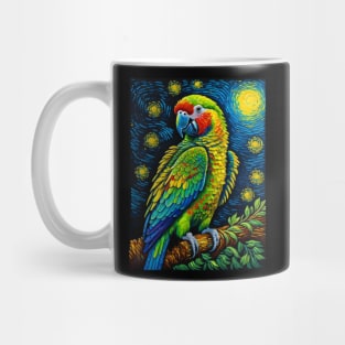 Quaker Parrot at starry night Mug